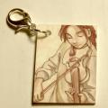 Wren with Violin charm